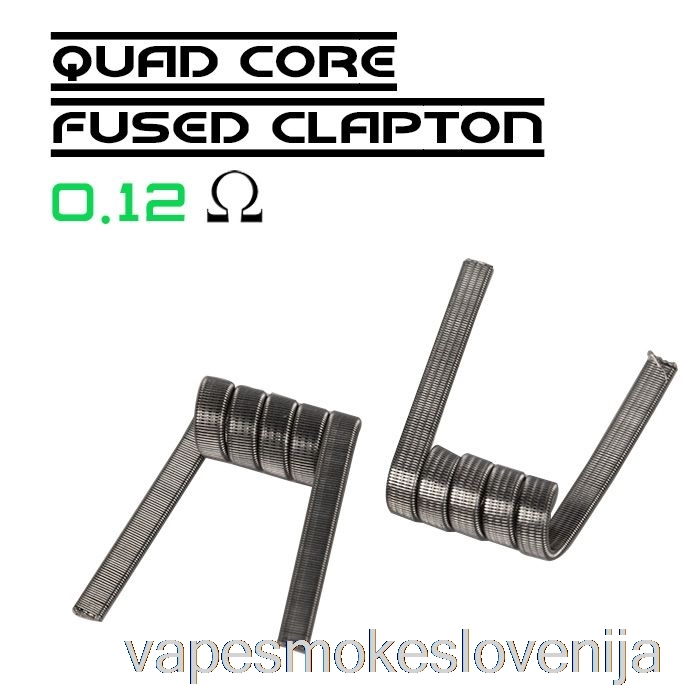 Vape Za Enkratno Uporabo Wotofo Comp Wire - Vnaprej Izdelane Tuljave 0,12 Ohm Quad Core Fused Clapton - Paket 10